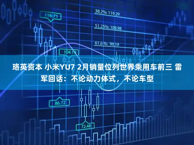 珞英资本 小米YU7 2月销量位列世界乘用车前三 雷军回话：不论动力体式，不论车型