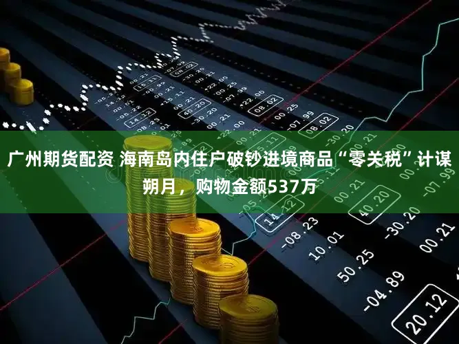 广州期货配资 海南岛内住户破钞进境商品“零关税”计谋朔月，购物金额537万